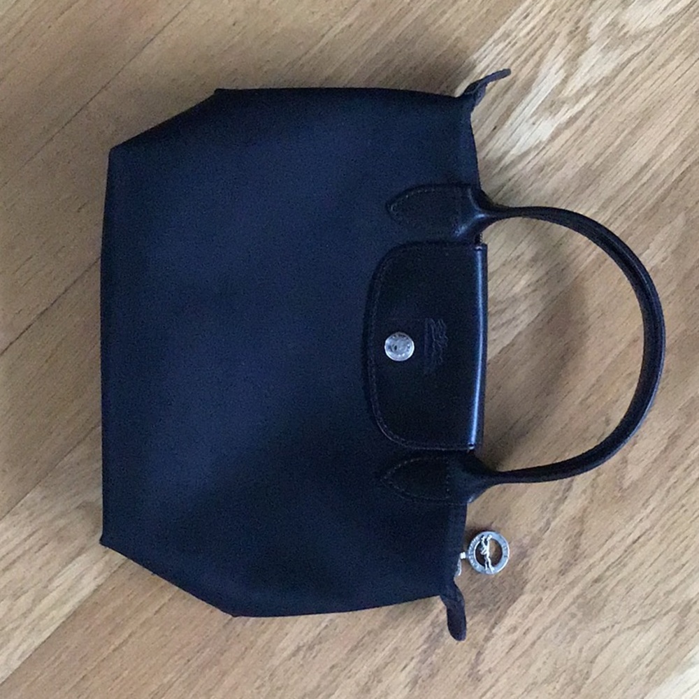 Longchamp Black La Pliage Nylon Mini Tote
